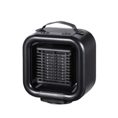 China Portable Heater with Handle 110-220V 650W/1000W PTC Mini Heaters Portable Space Electric Desktop Room Fan for sale