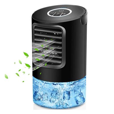 China Led Display Portable Air Cooler With Humidifier Mini Desktop Cooling Water Air Conditioner Fan For Summer for sale