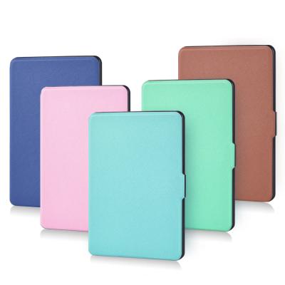 China Auto-sleep Magnetic Sleep & Wake Function Tablet Stand Flip Book Cover For Kindle Smart PC Leather Case for sale