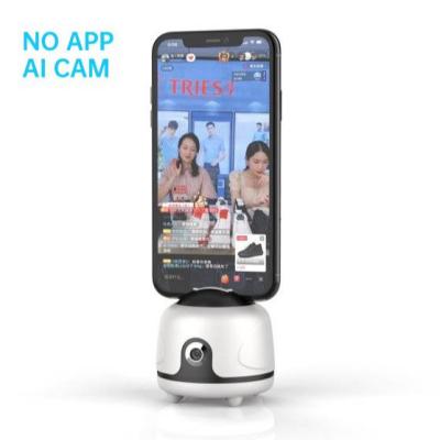 China Automatic Adjustable Focus Bracket Mobile Phone Holder Stands Smart Selfie AI Face Follower Smart Ptz Mobile Phone Holder Complementary Holder for sale