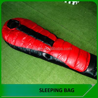 China Danyang High Quality Mummy Outdoor Goose Down Sleeping Bag 215*78*52cm for sale