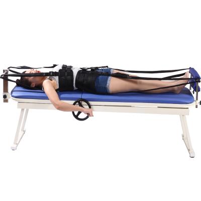 China Home Comfortable Lumbar Cervical Traction Bed Manual Traction Bed for sale