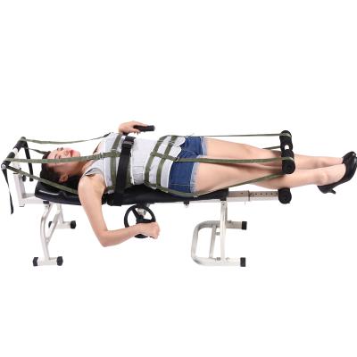 China Multifunctional Genuine Leather Massage Bed Therapy Massage Bed Body Stretching Device Cervical Traction Bed for sale