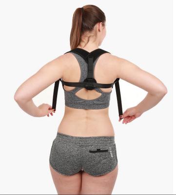 China 2018 New Product New Product Adjustable Breathable Comfortable Breathable Correction Brace Posture Back Support Belt for sale