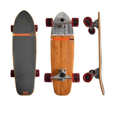 China High Quality Standard 7 Layers Maple Long Board Bamboo Fish Electric Skateboard for sale