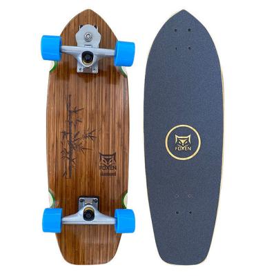 China Fashion personality cheap bamboo skateboard street fish shaped skateboard suitable for children's training for sale