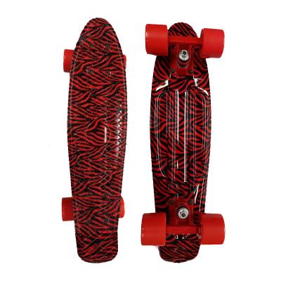 China Factory wholesale durable Chinese single kick plastic skateboard pp fish board for kids with PU wheel for sale