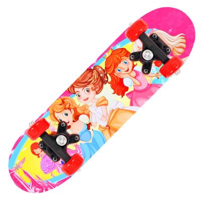 China Cheap Durable Round Cover RTS 17 Inch Round Cover Luminous Non-Slip Wheel 7 Layers Skateboard Full Board Maple Skateboard For Kids Children Beginner for sale