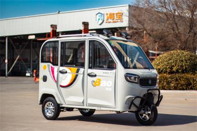 China 3 People Electric Passenger Tricycle Road Legal Fully Enclosed Electric Tricycle for sale