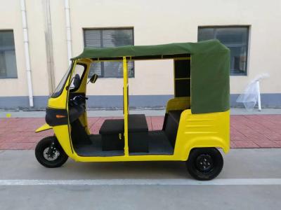 China Yellow Electric Passenger Tricycle Road Legal Tuk Tuk Electric Rickshaw for sale