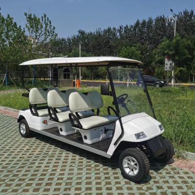 China Open 6 Seater Electric Golf Cart Four Wheeler Passenger Automatic Golf Car for sale