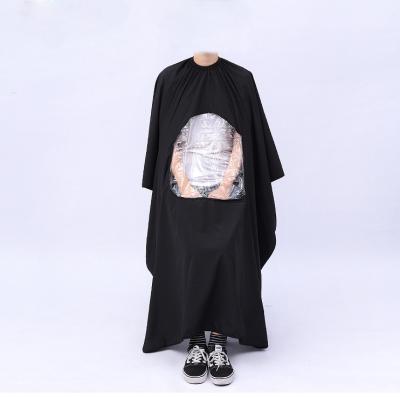 China Barber Apron Nail Salon Uniform Waterproof Black Waterproof Apron Cape Dress Elegant for sale