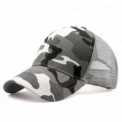 China COMMON Custom Camouflage Trucker Hats And Caps No Mesh for sale