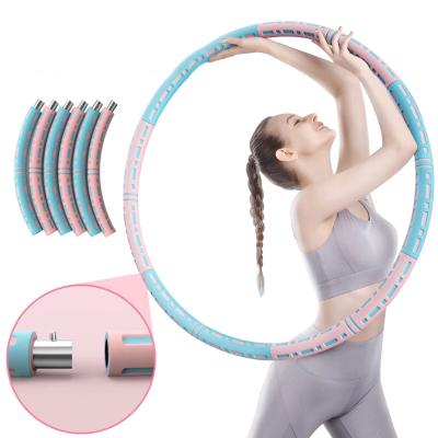 China High Quality Detachable Smart Weighted Ring Fitness Ring Adults Environmental Polynesian Dance Body Protection Fitness Circle for sale