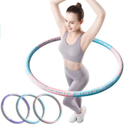 China Detachable Fit Body Stainless Steel Women Polynesian Dance Rings For Adults Weight Loss Removable Foam Slimming Polynesian Dance Ring for sale