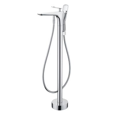 China Without Slide Bar Free Standing Taps Free Standing Bath Faucets Pour In Bathroom Bathtub Faucet Bathtub Mixer Tap for sale