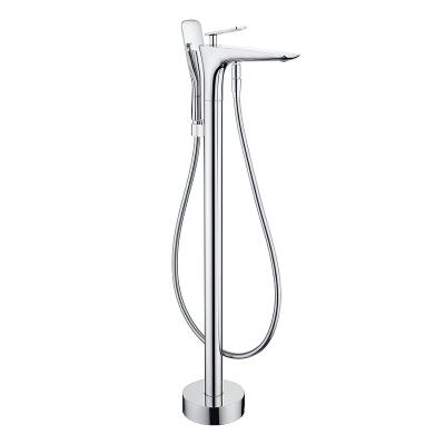 China Handleless Slide Bar Brass Bathtub Shower Faucet Mixer Tap Wholesale Contemporary Economical Hot And Cold Zinc Alloy Black for sale