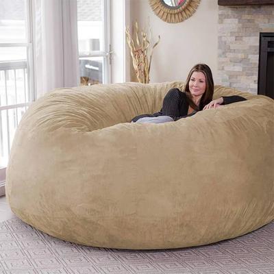 China Adjustable (Size) 7FT 180*180*76cm Large Indoor Modern Relaxing Foam Filled Round Sofa Bean Bag for sale