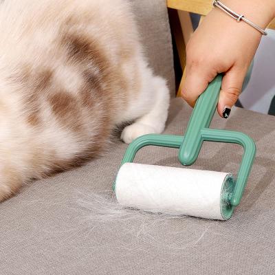 China Viable Pet Hair Remover Roller Removing Manual Dog Cat Hair From Furniture Fiber Self-cleaning Pet Hair Remover One for sale