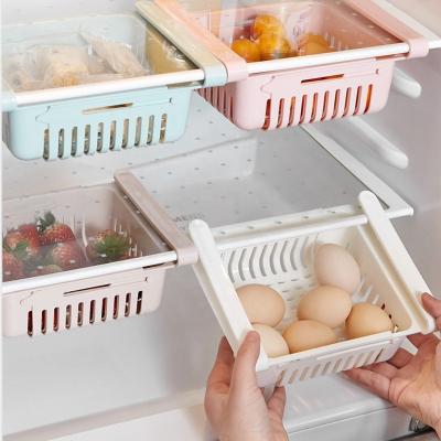 China Luxury Drawer Drawer Drawer Shelf Freezer Freezer Fridge Holder Storage Organizer Morden Home Kitchen Space Saver for sale