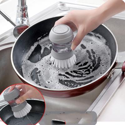 China Sustainable Cleaning Brushes Dish Refillable Tool Soap Dispenser Wash Pans Cups Bread Bowl Scrubber Kitchen Goods Accessories Instruments for sale