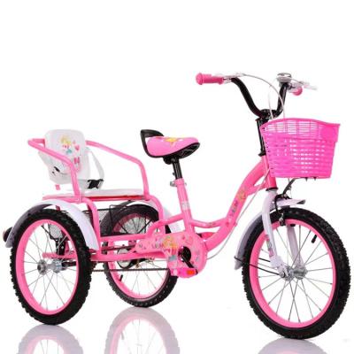 China Ride on Toy New mga bata dalawang dalawang traysikel baby tricycle upuan 3 wheel kids tricycle double seats kids tow seaters tricycle for sale