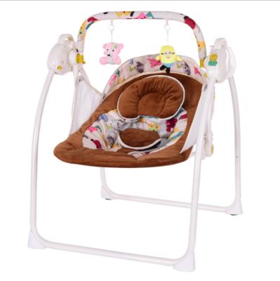 China Factory Direct Selling Music Rechargeable Infant Bouncer Auto Vibrate Music Remote Control Electric Baby Swing for sale