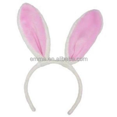 China Event Bunny Ears On Headband Adult Fur Ears Accessory For Rabbit Easter Animal Costume H20129 for sale