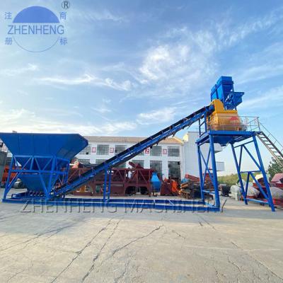 China HZS75 Concrete Mixing Plant Concrete Mixing Plant Mixed Concrete No Foundation Needed Concrete Mixing Plant For Sale for sale