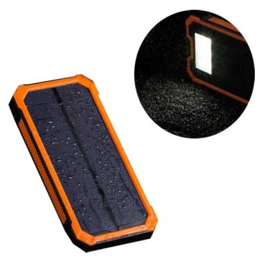 China Solar Panel Charging Two USB Camping Products Smart Phone Solar Power Bank for sale