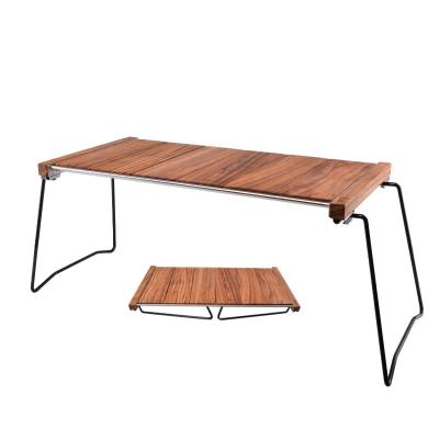 China Modern wholesale camping picnic table BBQ outdoor rise multifunctional wood table for sale