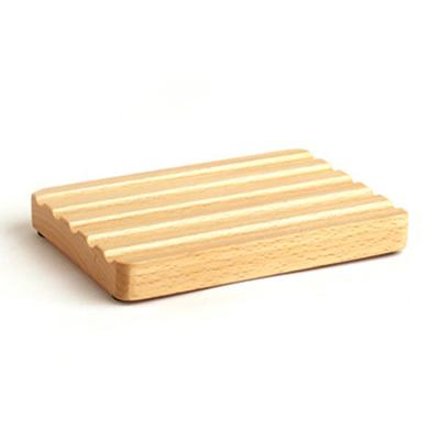 China Traditional Wholesale Eco-Friendly Biodegradable Natural Bamboo Wooden Custom Logo Wooden Soap Dish Holder for sale