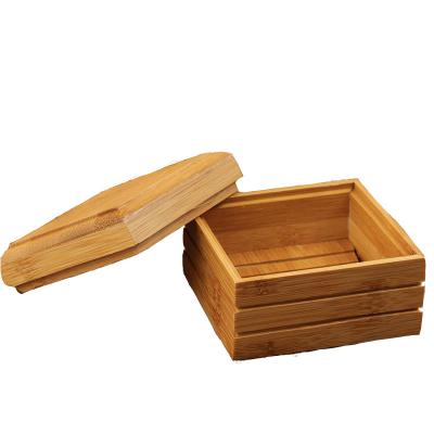 China 100% Factory Direct Sale Customized Reusable High Quality Sustainable Bamboo Soap Tray Compostable Environmental Protection Holder for sale