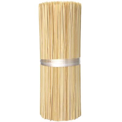 China Wholesale Bamboo Stick 10inch 200 Round Easily Cleaned Bamboo Sticks Suitable For Barbecue Skewers Fruit Skewers for sale