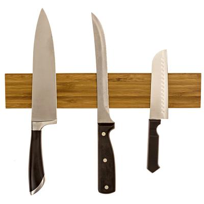 China Hot Selling Strong Magnetic Magnetic Solid Mount Wall Mount Knife Holder Bar Bamboo Stocked Bamboo Rack for sale