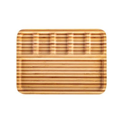 China Eco-friendly Mini Order 6 Lots High Quality Custom Bamboo Smoking Empty Rolling Tray Food Serving Trays Wooden Tobacco Wholesale for sale