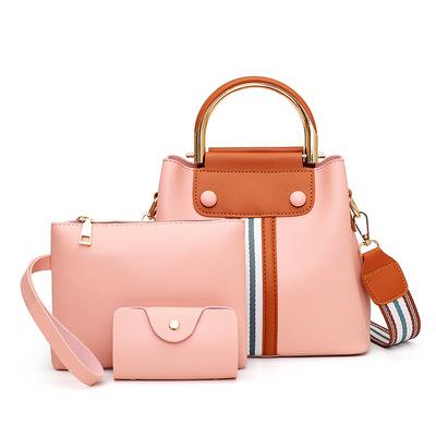 China Zipper Closure Wholesale Fashion Designer 3 Piece Set Women Bags Custom Brand Ladies Bags Handbag Set For Women for sale