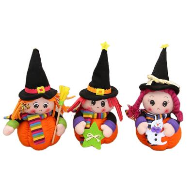 China 2021 Creative Pumpkin Doll Plush Halloween Decorations Props Beauty Toy Ornaments Halloween Pendant for sale