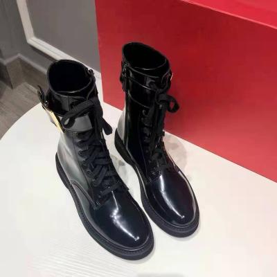 China Famous Brands Women's Steel Toe High Quality Fashion Luxury Designer Shoes Fold Over Boots High Heel Shoes for sale