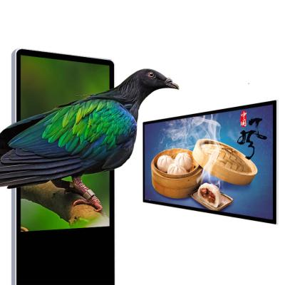 China Indoor Advertising Display Device HD Floor Standing Remote TV Screen Other Equipment Digital Signage Advertising Display for sale