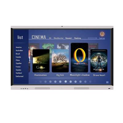 China Indoor Infrared Intelligent Interactive Electronic Whiteboard Touch Screen Tablet Display Smart Conference 55inch Board for sale