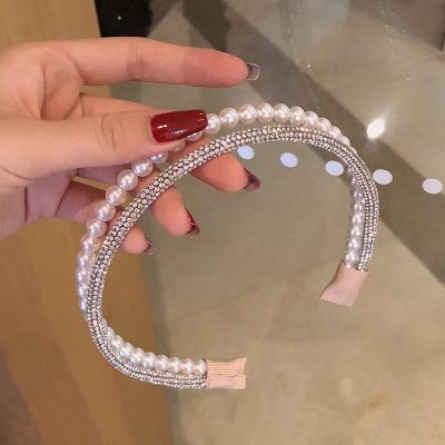 China Luxury Freshwater Pearl Trendy Headbands Handmade Wholesale Sweet Fashion Accessory For Women for sale