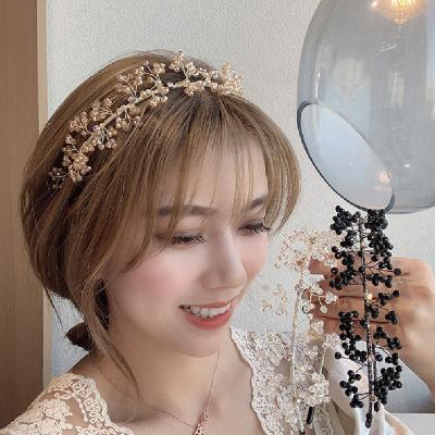 China Wholesale 2021 Fashion Crystal Soft Diamond Stretch Head Bands Custom Headbands Women's Hair Accessories for sale