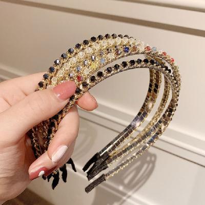 China 2021 fashion new high quality wholesale star headband faux stone soft crystal headbands for women for sale