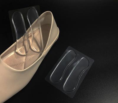 China Foot Heel Shoes Pain Relief Insert Insole Soft Silicone Heel Grip Liner For Lady for sale