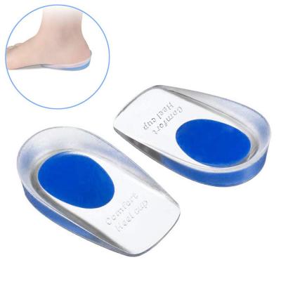 China Foot Heel Insert Insole Self Adhesive Silicone Gel High Heel Cushioning Cushion for sale