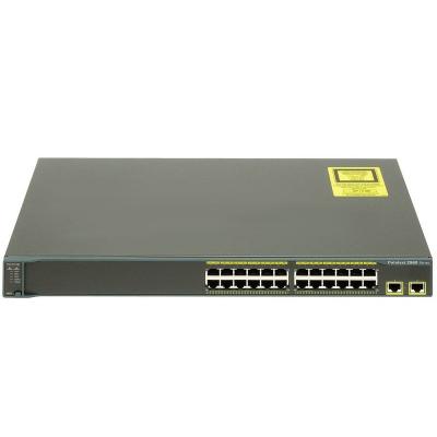 China QoS 2960 Serial 24 Port 10/100 T-RJ45 Managed Network Switch WS-C2960-24TT-L for sale