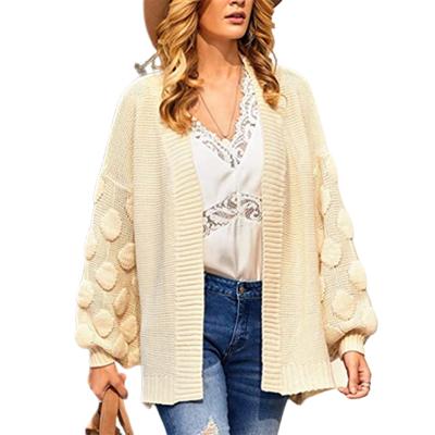 China Custom Windproof Cardigan Sweater Winter&fall 2021 Clothing Suit Style Long Sleeve Coat With Pockets Plus Size White Cardigan Sweater for sale