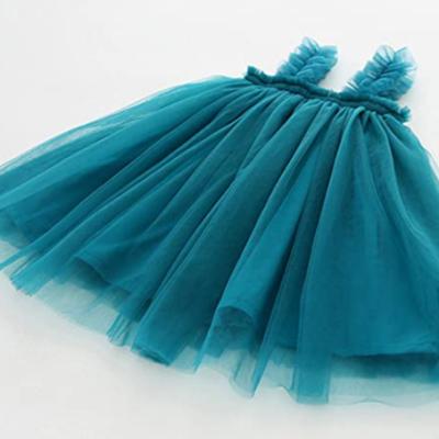 China Princess Infant Tulle Sundress Sleeveless Soft Net Yarn Tutu Plus Size Toddler Babies Dress for sale