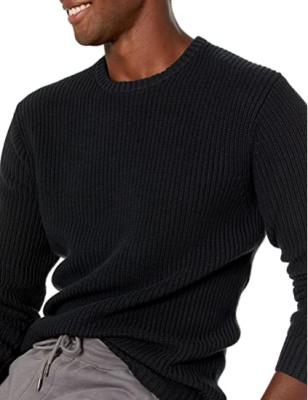 China Cotton Rib Stitch Crewneck Sweater Jumper Sweater Long Sleeve Knitted Pullover Men's Cotton O Neck Sweater TopSoft QUICK DRY for sale